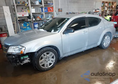 2012 Dodge Avenger Se из США, поврежденный, VIN 1C3CDZAB6CN266107